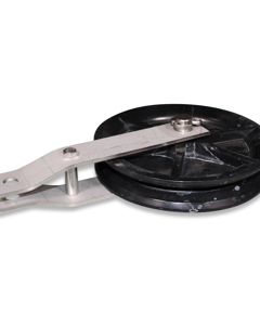 Pulley 150mm plastic with suspension strip SST